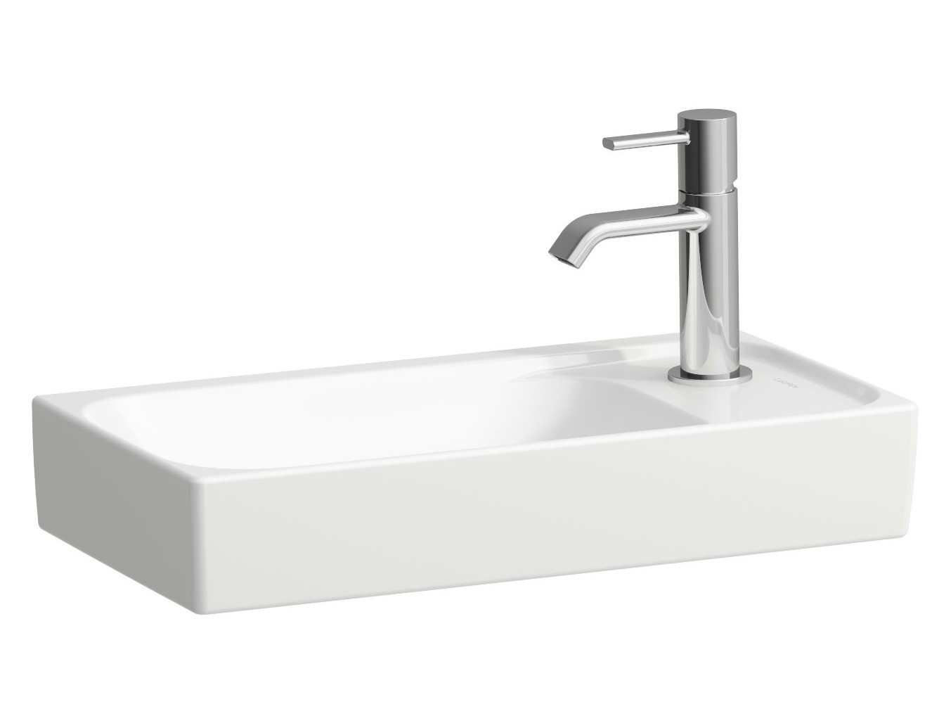 Laufen Meda lavabo 46x23.5 cm rettangolare a parete-da mobile bianco lucida H8151130001141