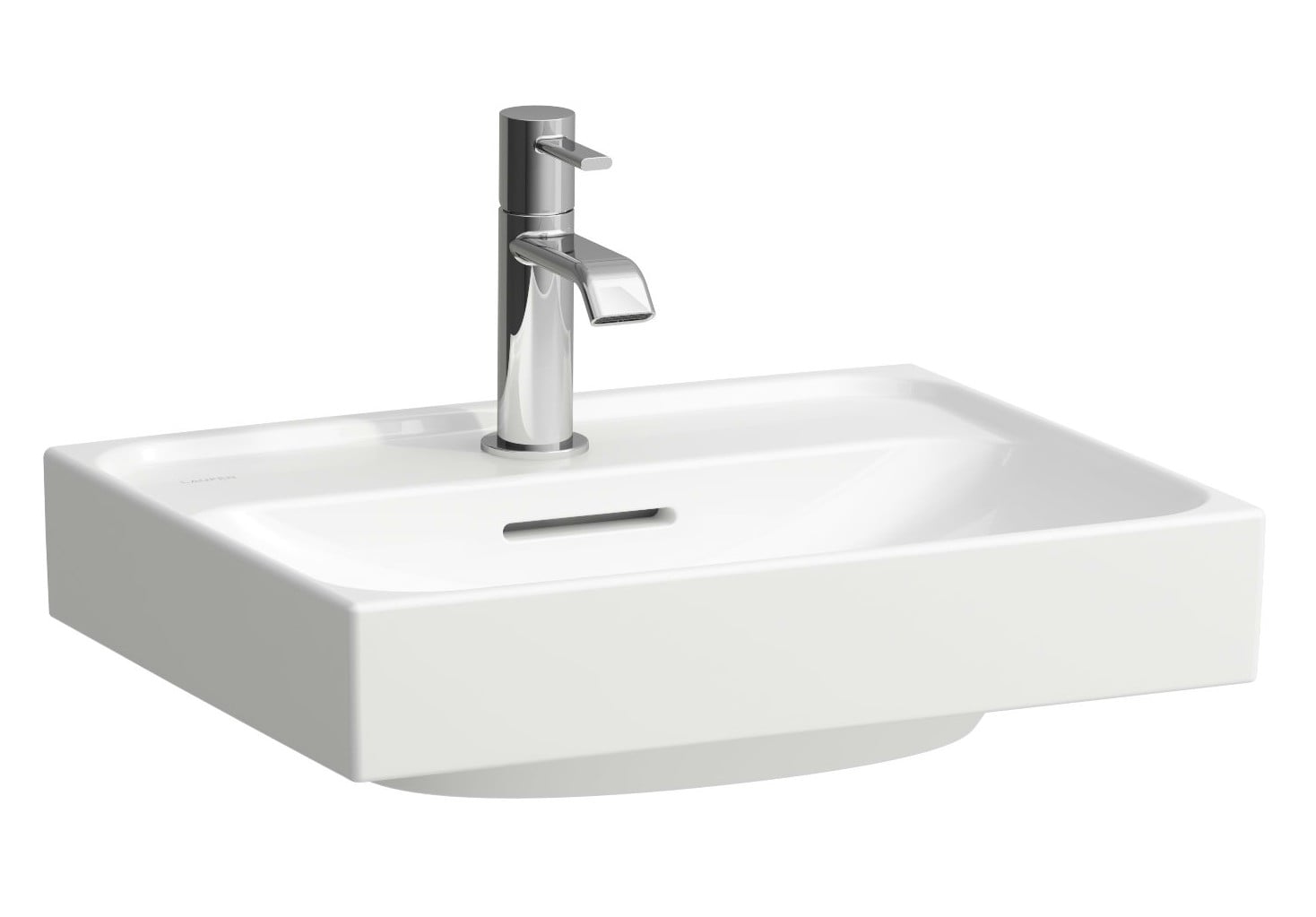 Laufen Meda lavabo 45x35 cm rettangolare a parete-da mobile bianco lucida H8161110001091