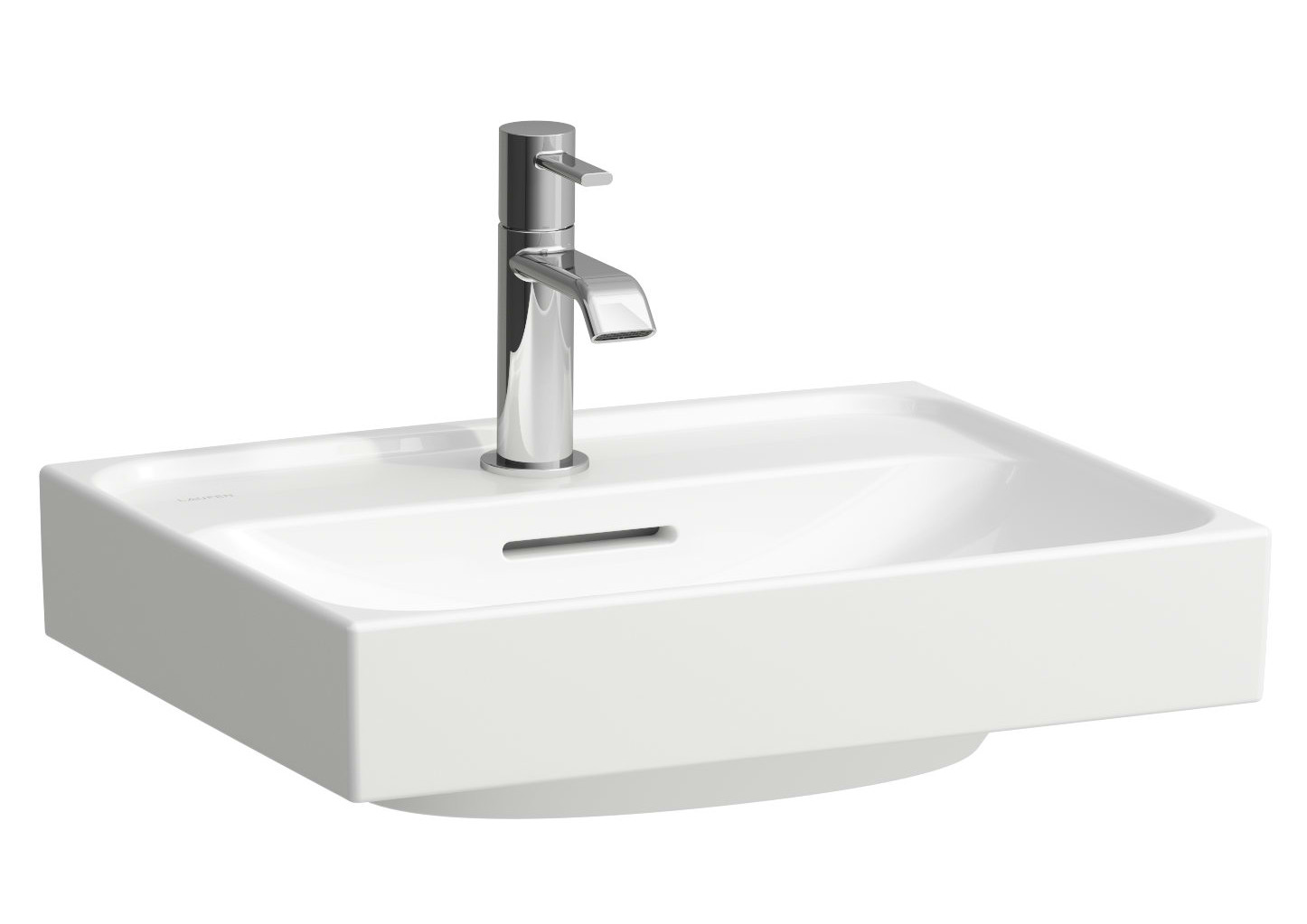 Laufen Meda lavabo 45x35 cm rettangolare a parete-da mobile bianco lucida H8161110001041