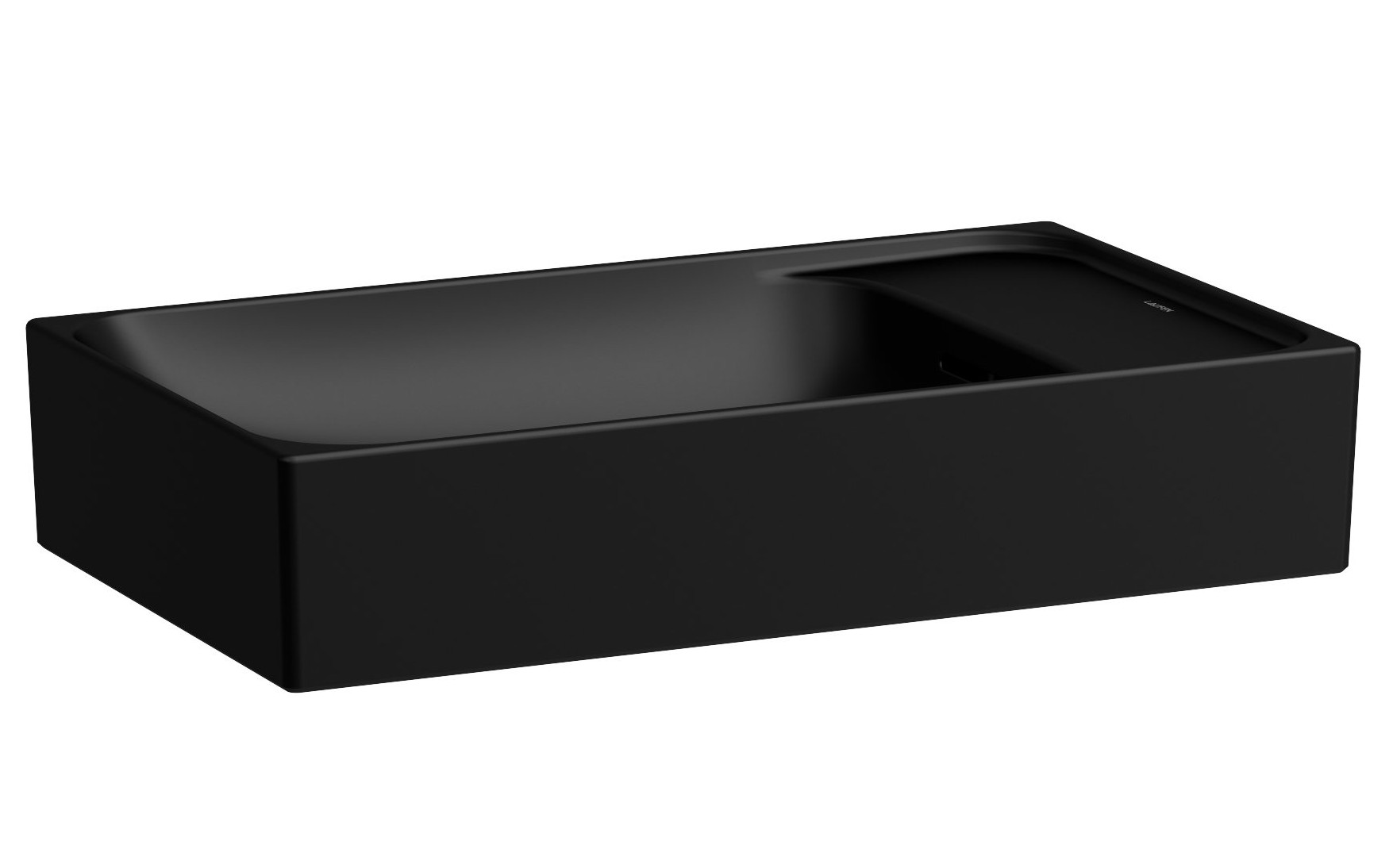 Laufen Meda lavabo 60x35 cm rettangolare da appoggio nero opaca H8121137161091