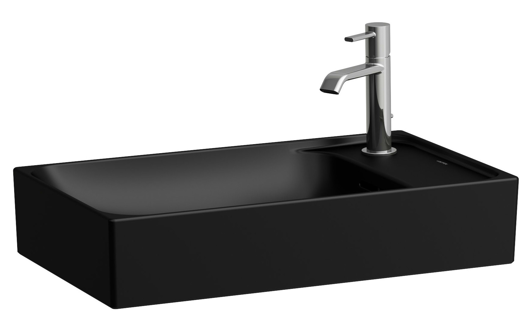 Laufen Meda lavabo 60x35 cm rettangolare da appoggio nero opaca H8121137161061