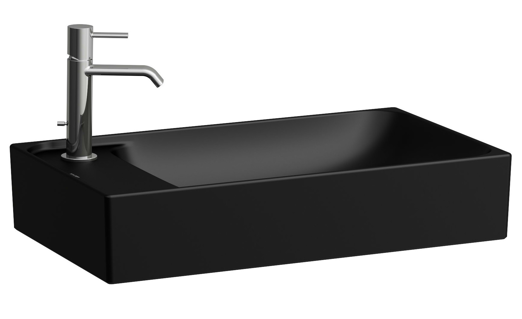 Laufen Meda lavabo 60x35 cm rettangolare da appoggio nero opaca H8121137161051