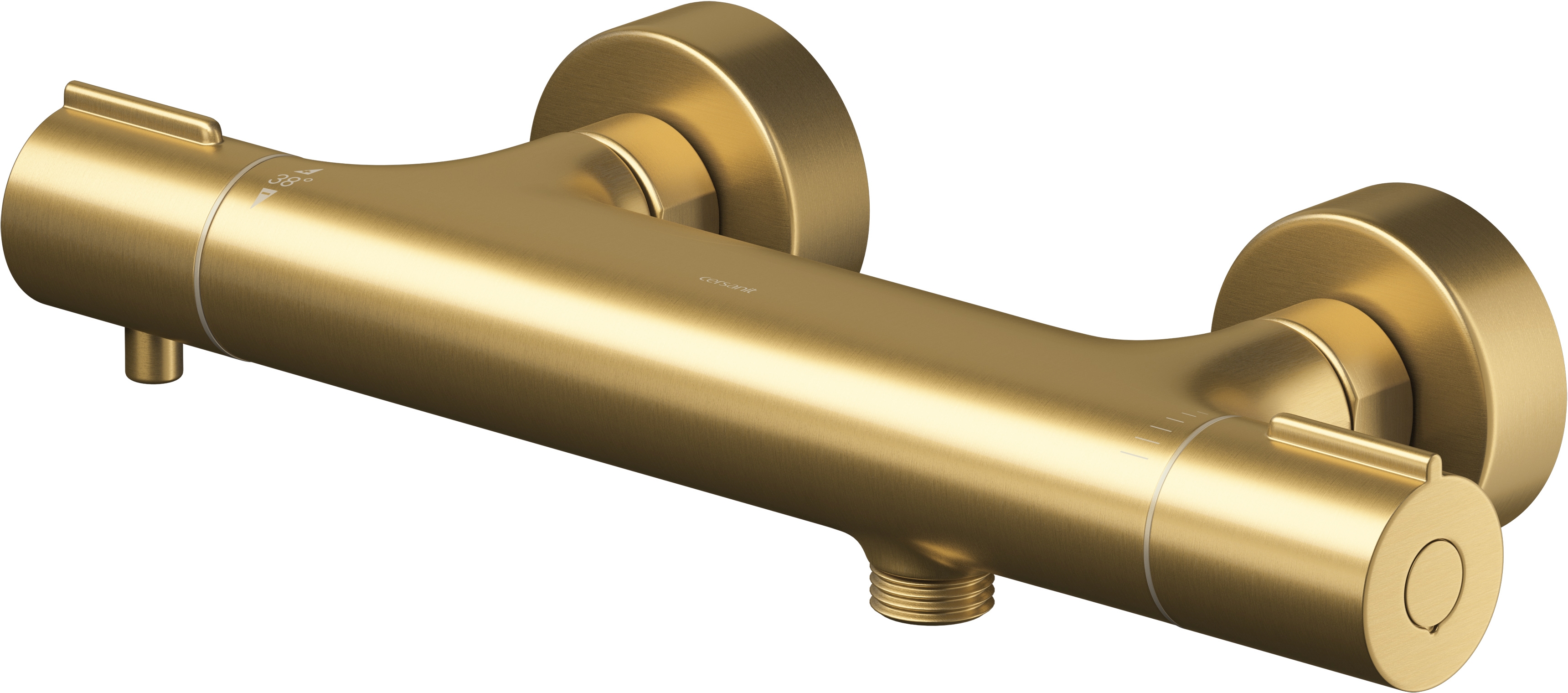Cersanit Virgo rubinetto per doccia a parete con termostato oro S951-867