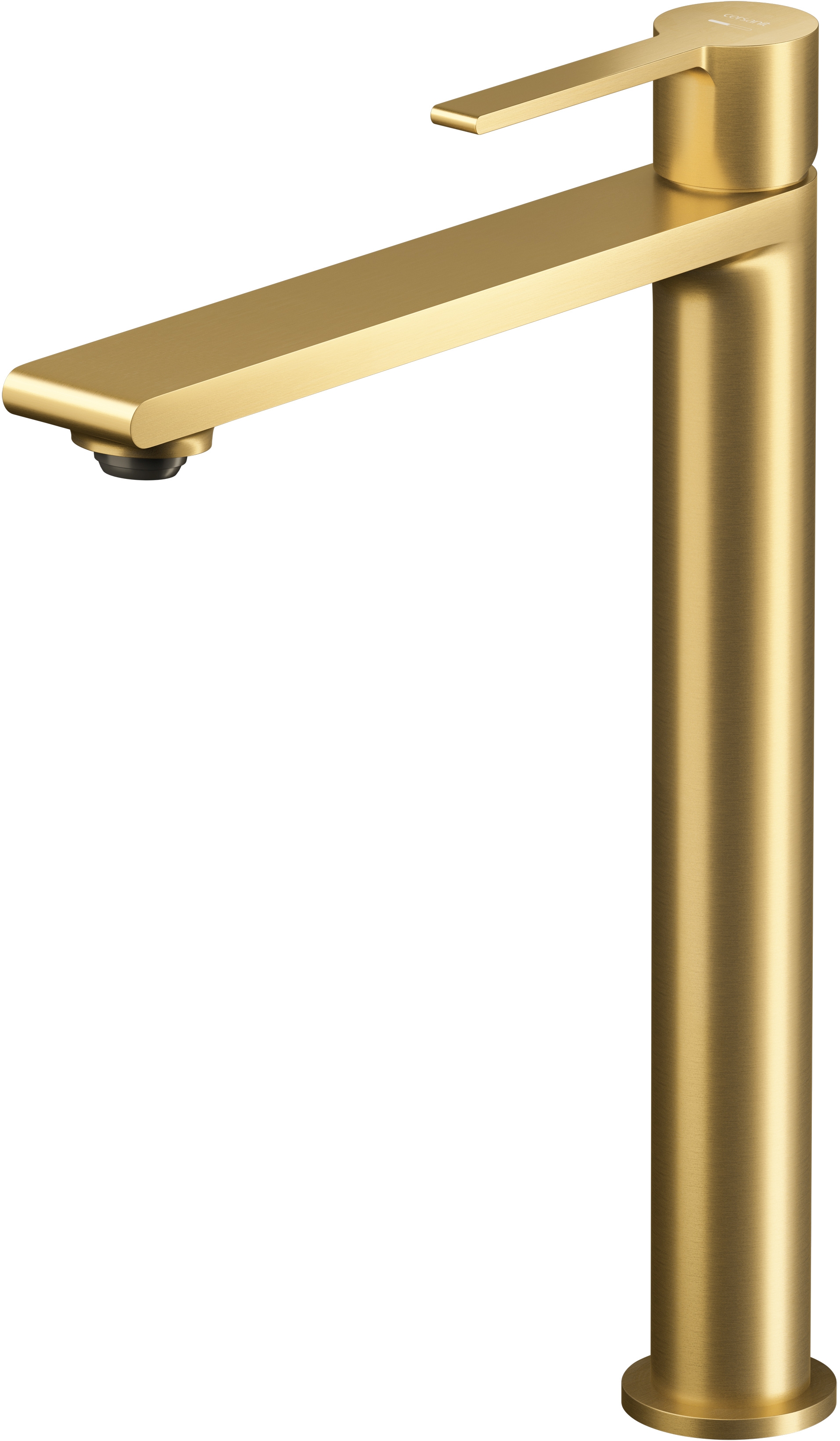 Cersanit Virgo rubinetto per lavabo verticale oro S951-866