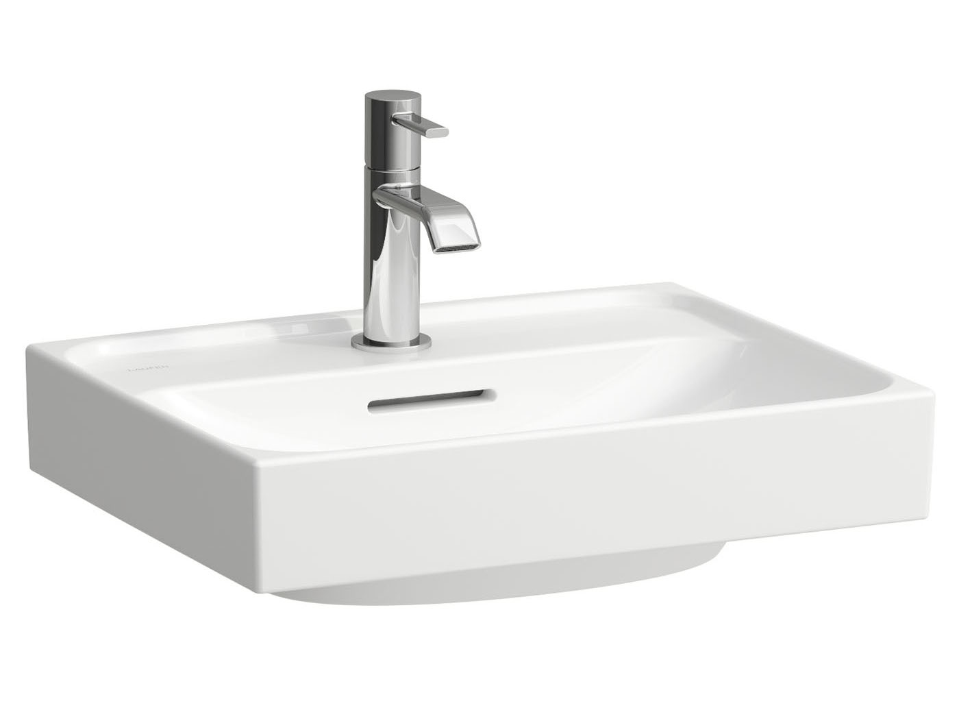Laufen Meda lavabo 45x35 cm rettangolare a parete bianco opaca H8161117571091