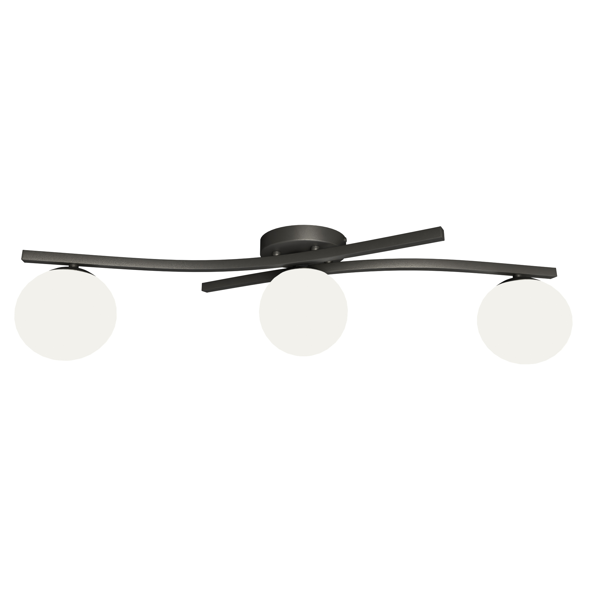 Emibig Opus lampada da soffitto 3x10 W bianco-nero 1390/3