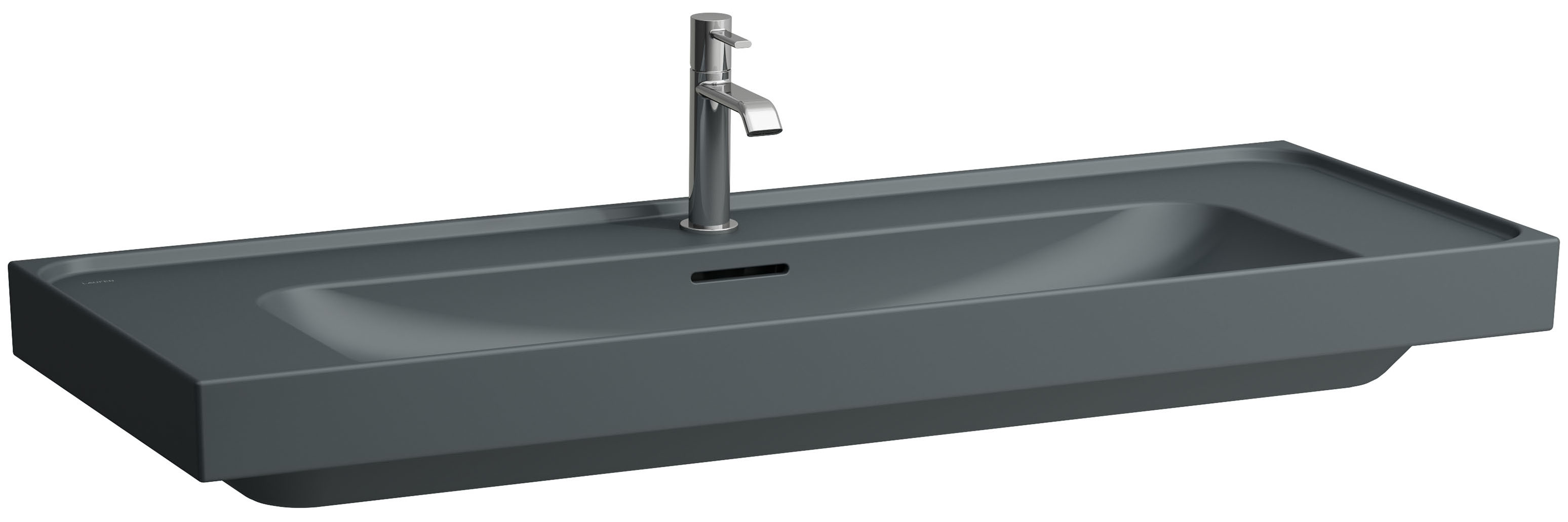 Laufen Meda lavabo 120x46 cm rettangolare a parete-da mobile opaca H8141117581091