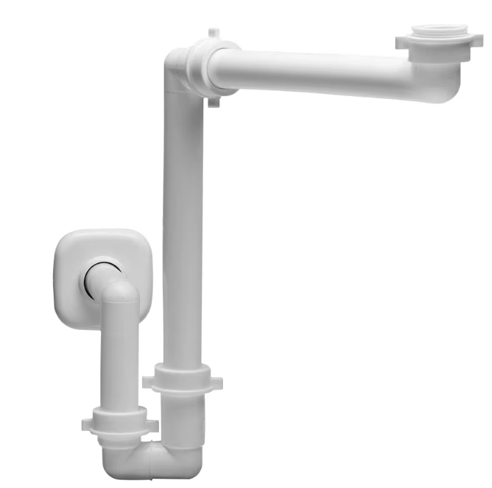 Kronenbach Universal sifone per lavabo a tubo bianco 301904 KB