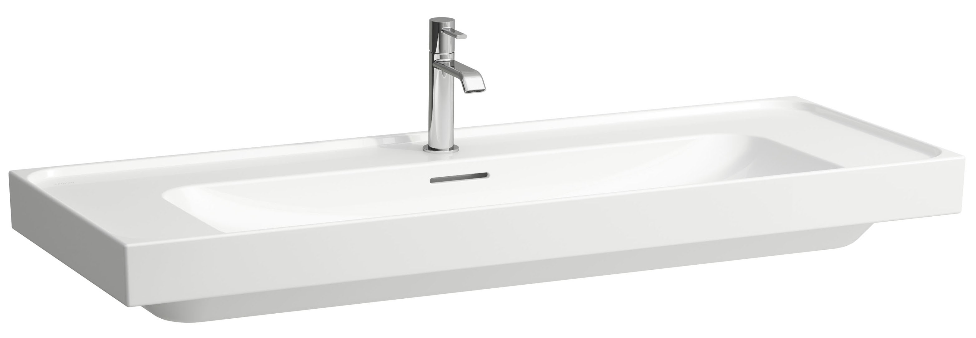 Laufen Meda lavabo 120x46 cm rettangolare a parete-da mobile bianco opaca H8141117571071