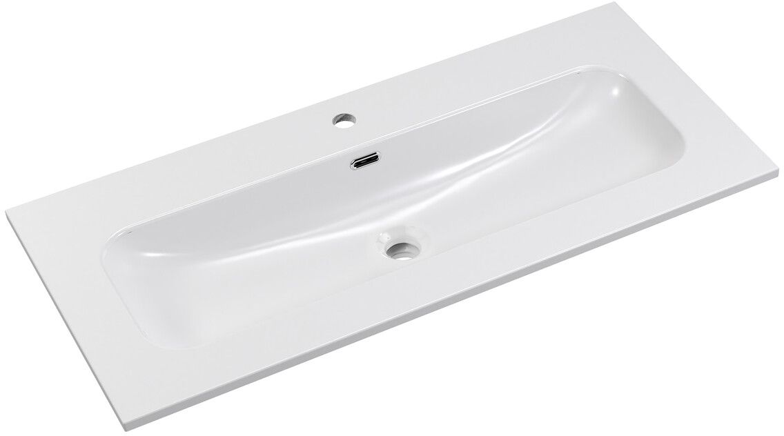 Comad Fly lavabo 101x46 cm rettangolare da mobile bianco FLY WHITE GLOSS UM 100-46 DP ( E-8073-100 )
