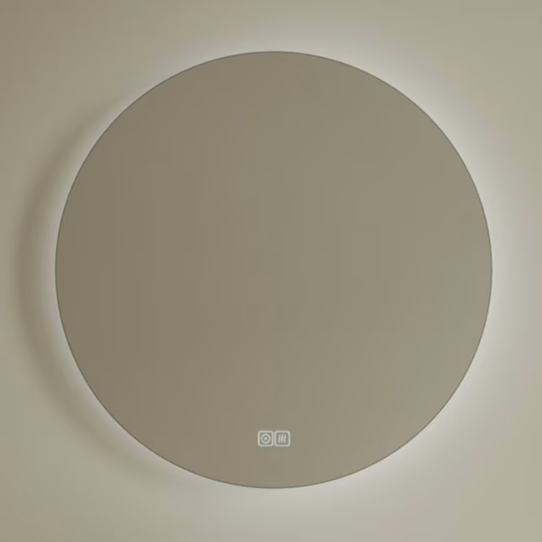 Kronenbach Moon specchio 80x80 cm rotonda con illuminazione con tappetino riscaldante KBM80