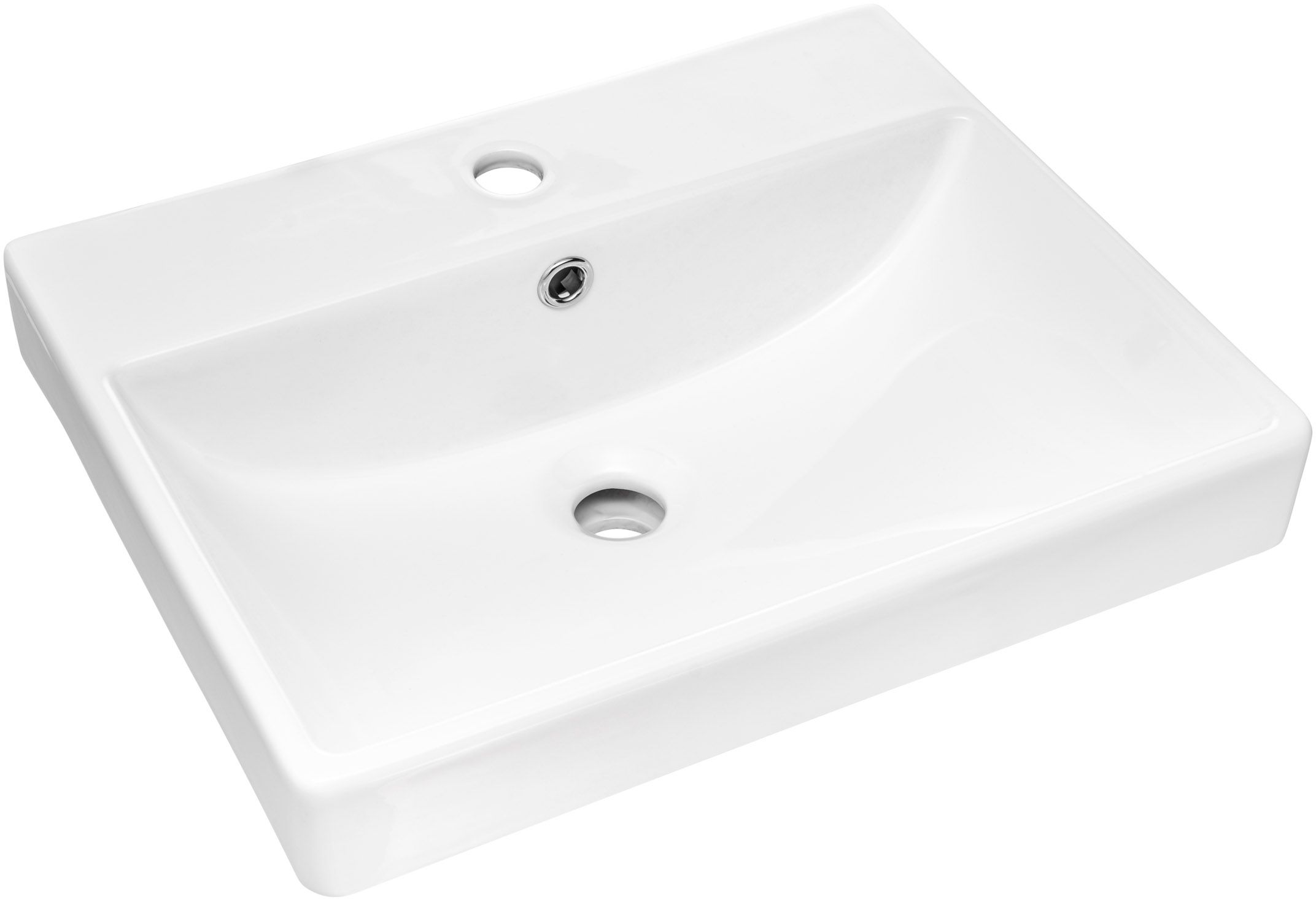 Comad Rita lavabo 50x40 cm rettangolare da mobile bianco UN-RITA-GW-50