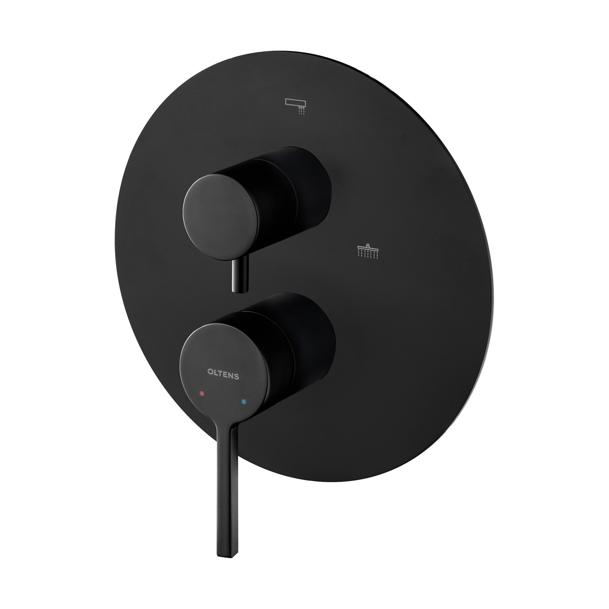 Oltens Rann rubinetto per vasca e doccia da incasso nero opaco 34111300