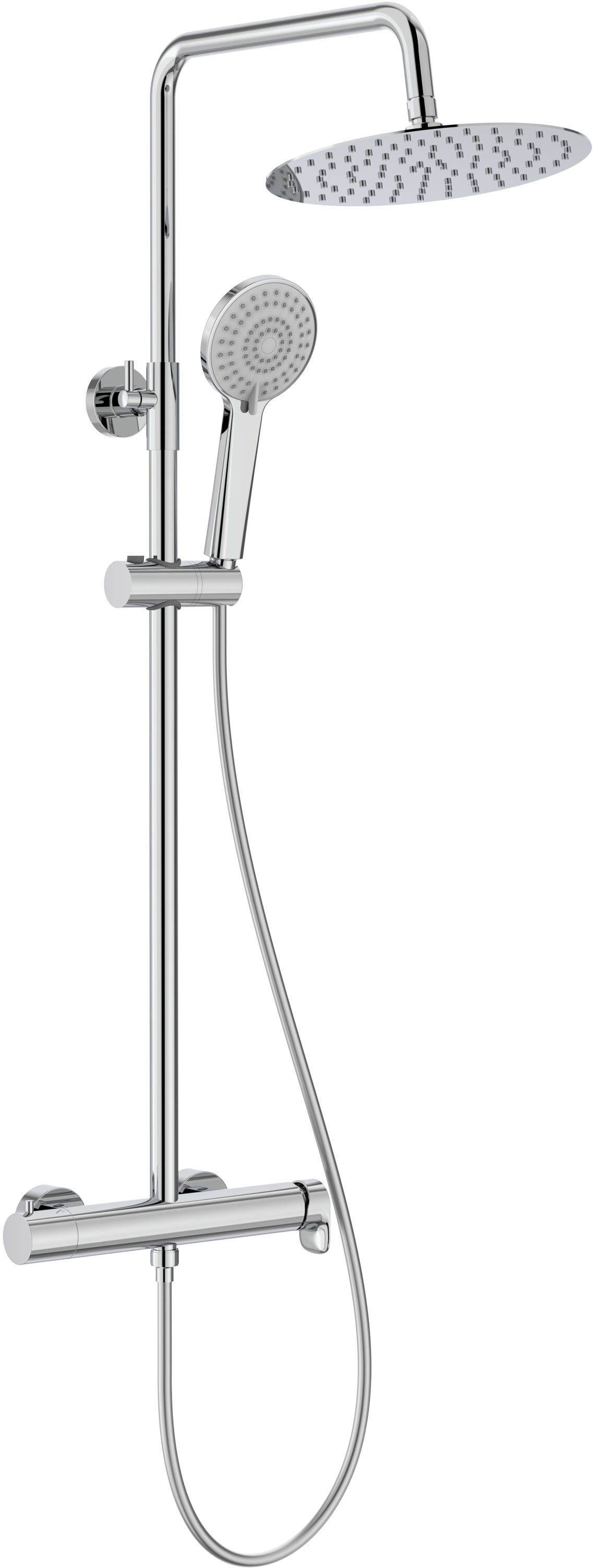 Roca Vega Plus set doccia a parete con soffione cromo A5A9A6EC00