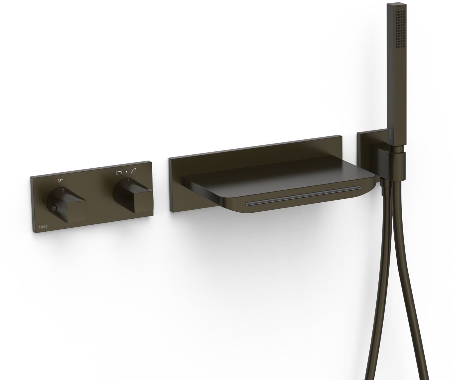 Tres B-System rubinetto per vasca e doccia da incasso con termostato || 30725207KMB