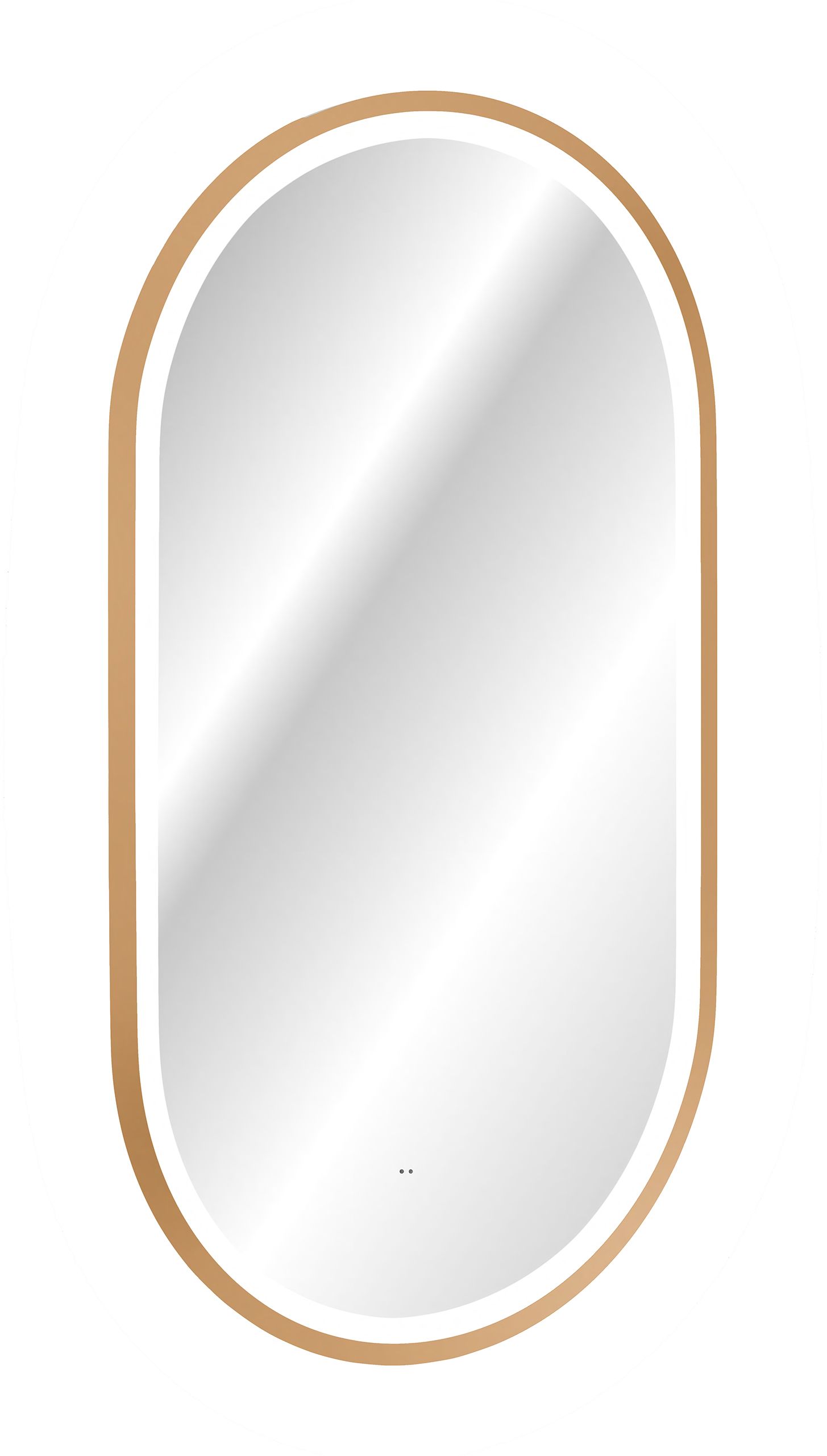Comad Apollo 2 specchio 50x90 cm ovale con illuminazione oro LUSTRO APOLLO 2 900X500