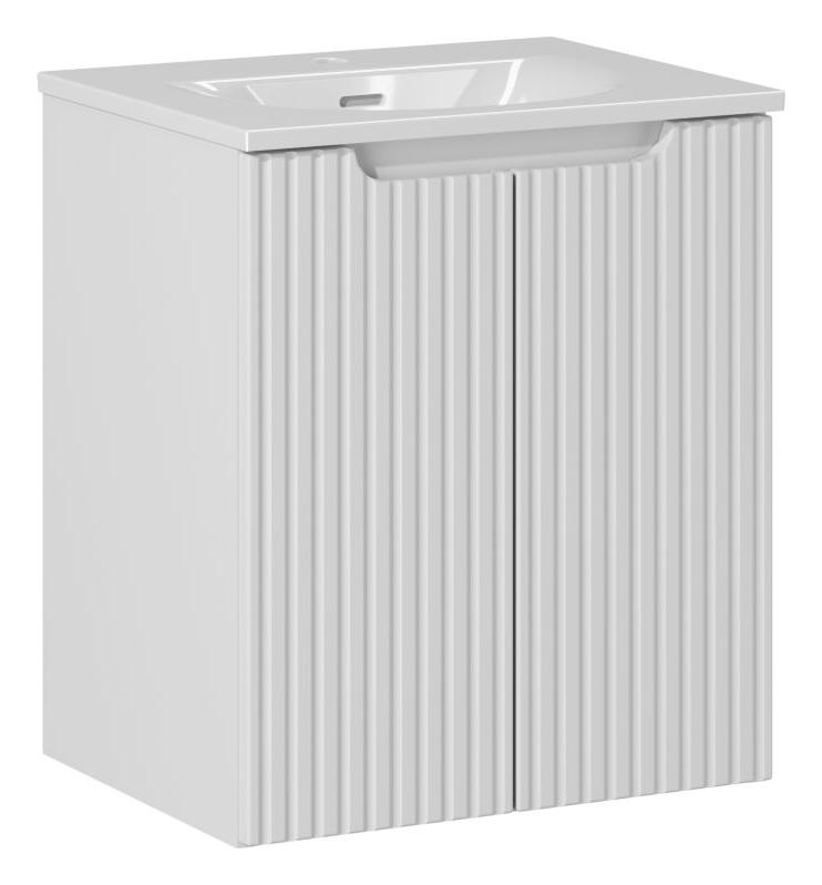 Set armadietto Comad Nova White NOVA WHITE 82-50-2D, lavabo Comad SKY 3 SKY 3 50CM DP (E-8099-3-50)