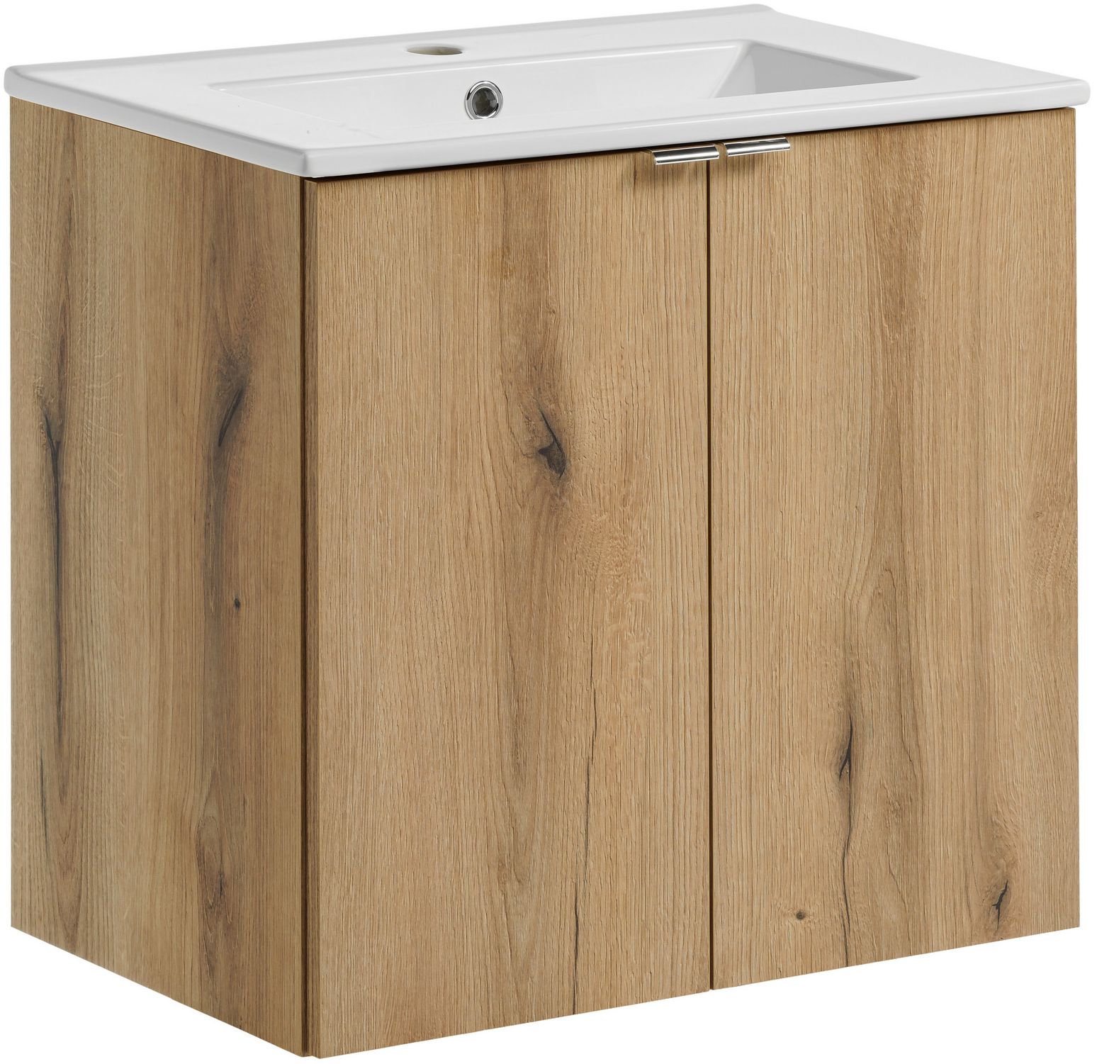 Set armadietto Comad Nova Oak NOVA OAK A 82-60-2D, lavabo Comad Dance White UM-2060RB DANCE 60-DP