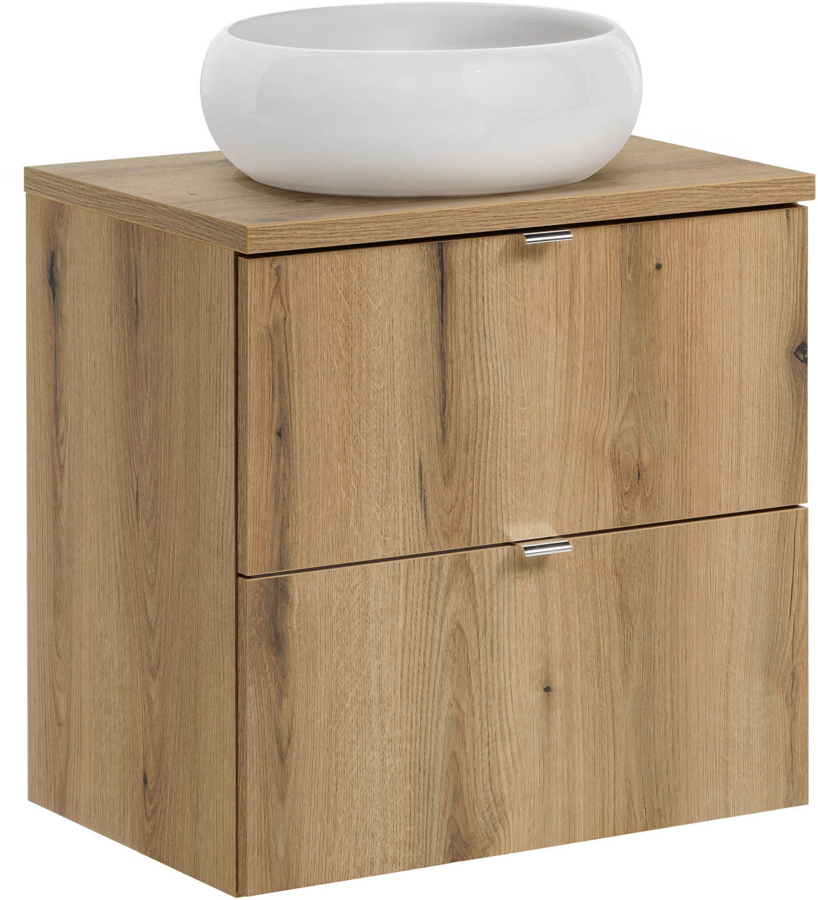 Set armadietto Comad Nova Oak NOVA OAK A 82-60-2S, lavabo Comad Wiki UN-WIKI-SW, NOVA OAK A 89-60