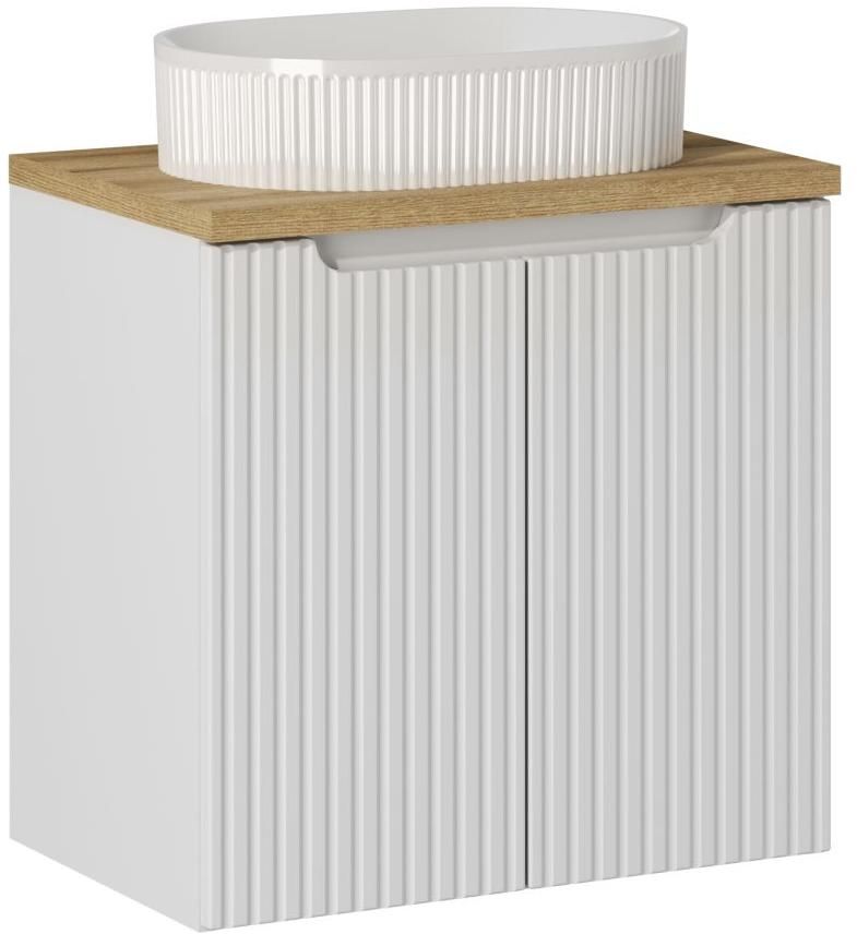 Set armadietto Comad Nova White NOVA WHITE 82-60-2D, lavabo Comad Beyond 5 BEYOND 5 WHITE ( E-6564 ), NOVA OAK A 89-60
