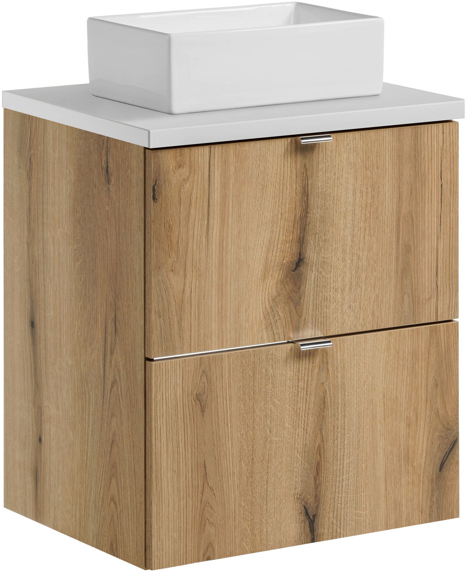 Set armadietto Comad Nova Oak NOVA OAK A 82-50-2S, lavabo Comad Gaja UN-GAJA35-SW 78570A(35), NOVA WHITE 89-50