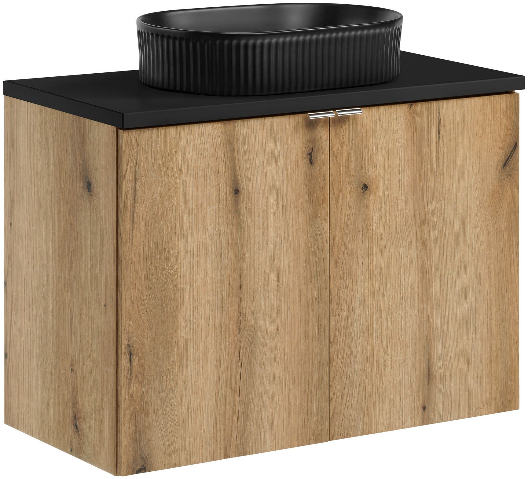 Set lavabo Comad Beyond BEYOND 5 BLACK ( E-6564 ), armadietto Comad Nova Oak NOVA OAK A 82-80-2D, NOVA BLACK B 89-80