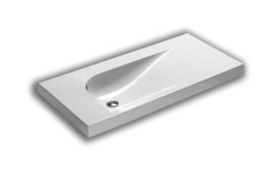 Hatria Grandangolo lavabo 150x50 cm rettangolare a parete bianco 00YXF301