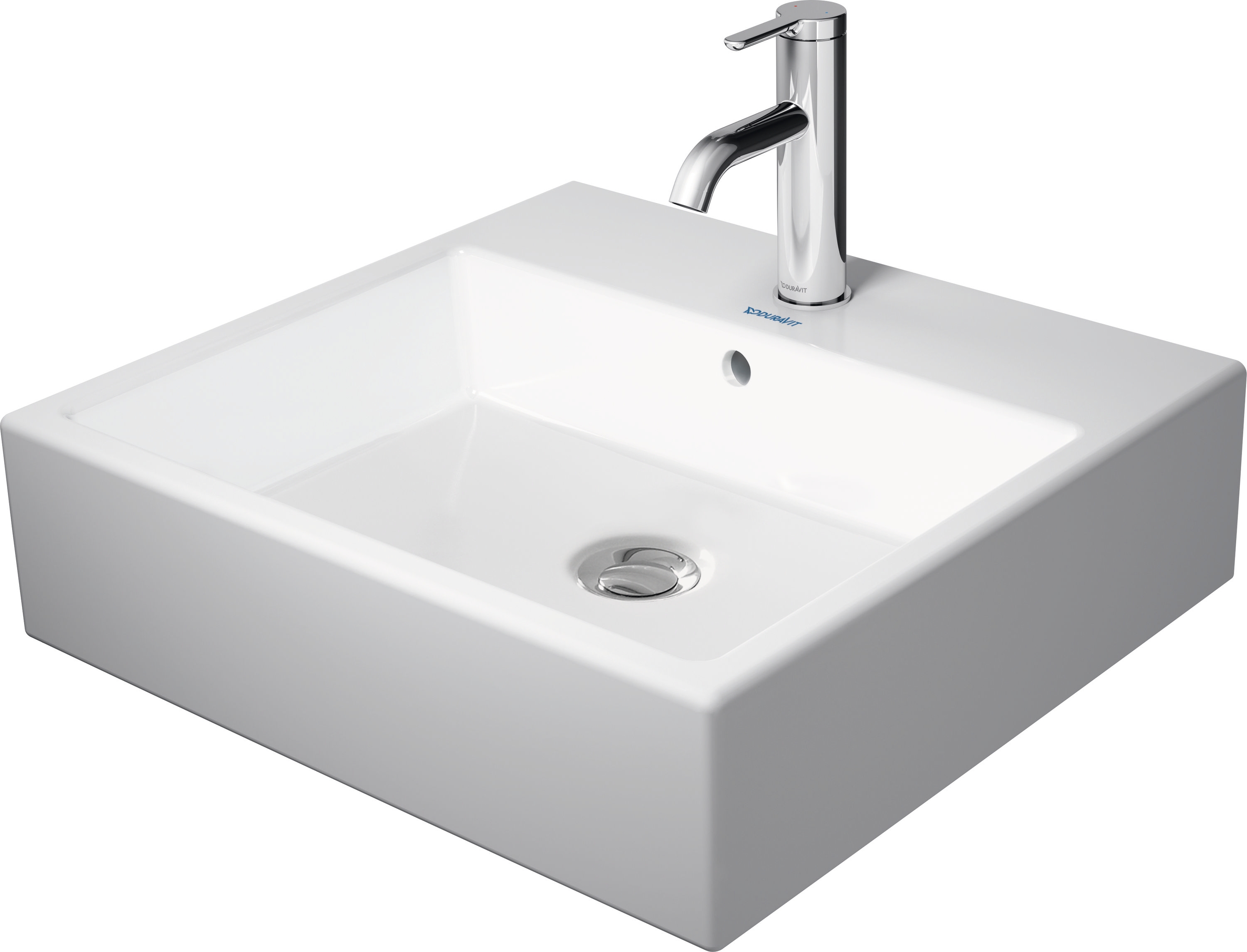 Duravit Vero Air lavabo 50x47 cm rettangolare a parete-da mobile bianco 2350500028