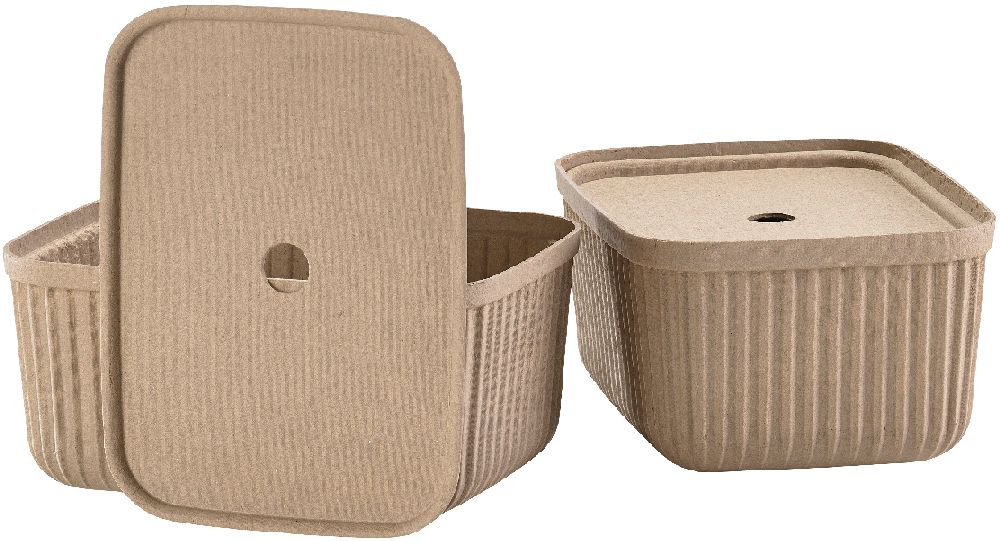 Zone Denmark Pulp contenitore da bagno marrone 31771