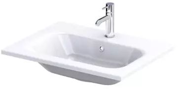 Oristo Are lavabo 61x46 cm rettangolare da mobile bianco UME-AR-60-92