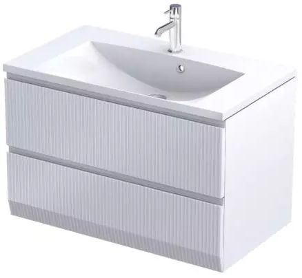 Oristo Brylant armadietto 79.6x45.5x50 cm sottolavabo sospeso bianco OR36-SD2S-80-2R