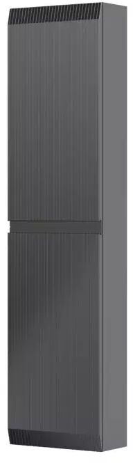 Oristo Brylant armadietto 40x17x160 cm laterale sospeso nero OR36-SB2D-40-8R