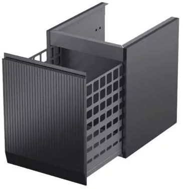 Oristo Brylant armadietto 40x45.5x50 cm laterale sospeso nero OR36-SN1S-40-8R