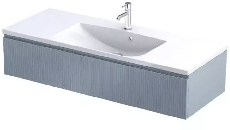 Oristo Brylant armadietto 119.6x45.5x25 cm sottolavabo sospeso blu OR36-SD1S-120-16R