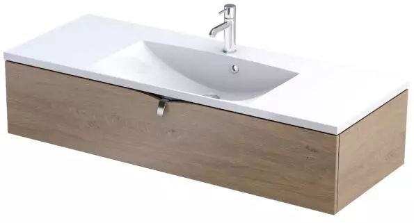 Oristo Siena armadietto 119.6x45.5x25 cm sottolavabo sospeso rovere OR45-SD1S-120-78