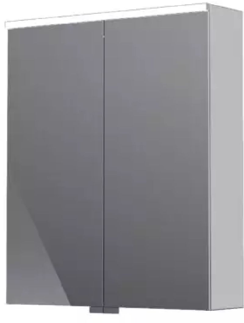 Oristo Geo armadietto 60x12x70 cm laterale sospeso cromo KI01-SGL2D-60-99