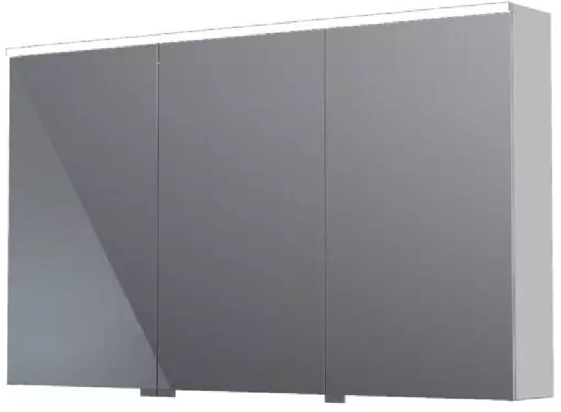 Oristo Geo armadietto 120x12.5x70 cm laterale sospeso cromo KI01-SGL3D-120-99