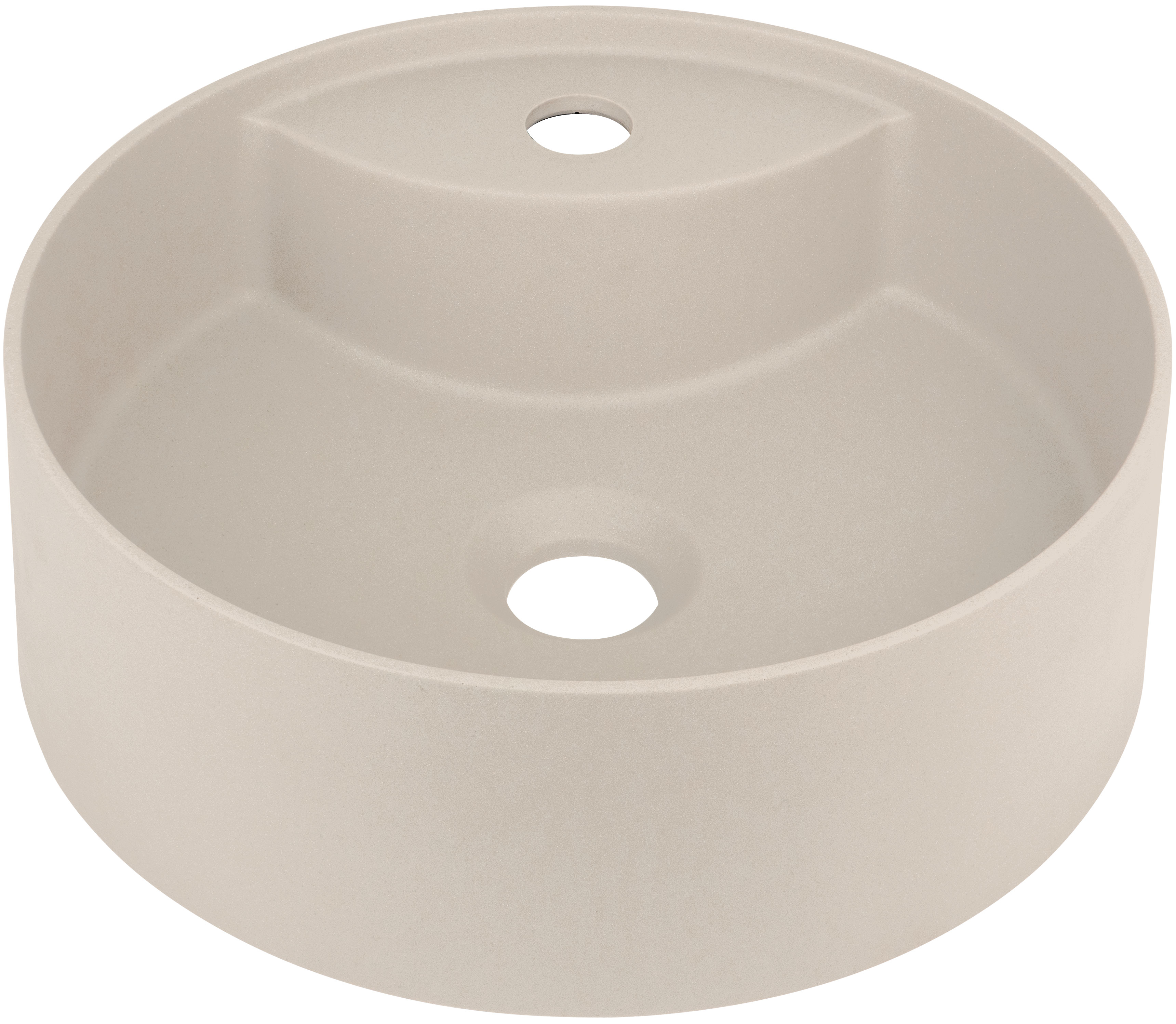 Deante Silia lavabo 36x36 cm rotonda da appoggio marrone/beige CQS_5U4B