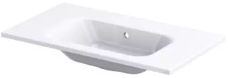 Oristo Uni lavabo 81x46 cm rettangolare da mobile bianco UME-AR-80-92-BO