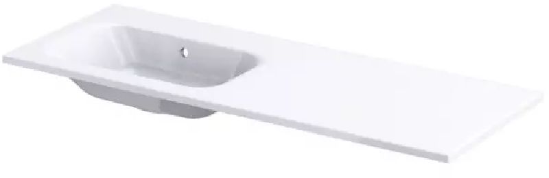 Oristo Uni lavabo 121x46 cm rettangolare da mobile bianco UME-AR-120-92-L-BO