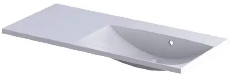 Oristo Uni lavabo 100.2x46 cm rettangolare da mobile bianco UME-AM-100-92-P-BO