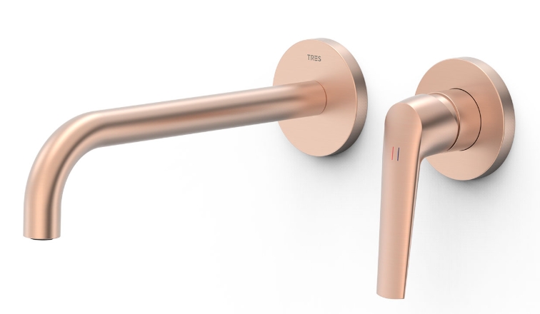 Tres Fuji rubinetto per lavabo da incasso oro 28130022OPM