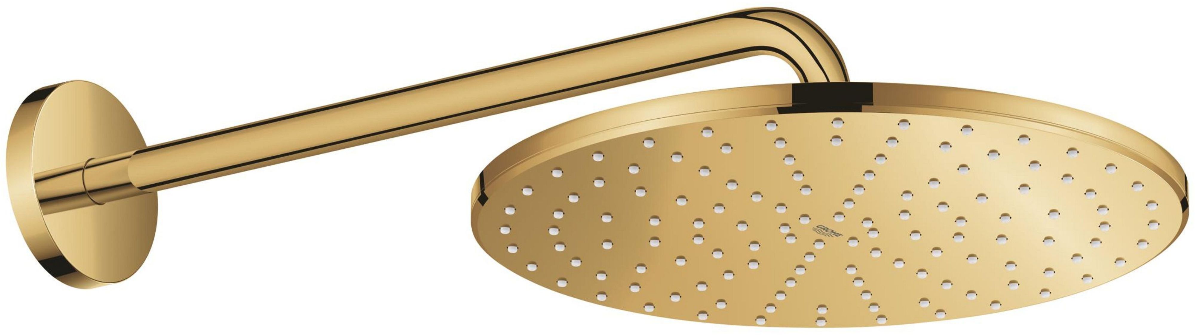 Grohe Rainshower soffione doccia con braccio 31x31 cm rotonda Cool Sunrise 26558GL0