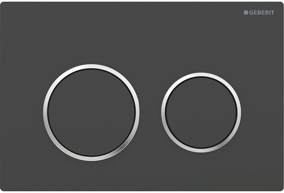 Geberit Omega20 placca di comando per WC nero 115.085.14.1