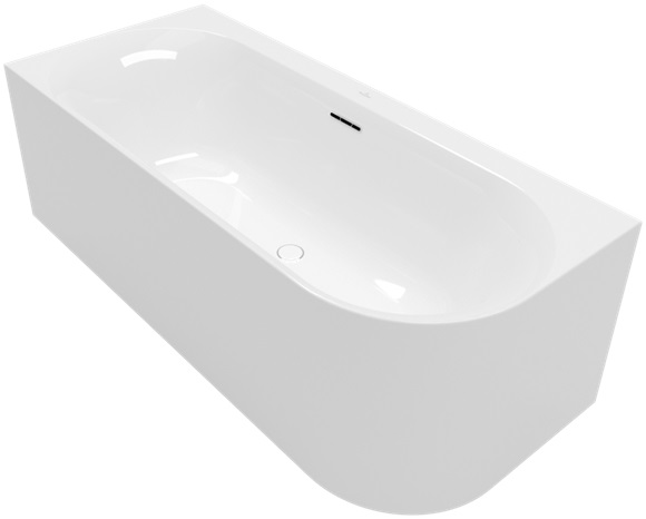 Villeroy & Boch Loop & Friends vasca da bagno a parete 180x80 cm ovale bianco UBA180LOF9CL00V-01