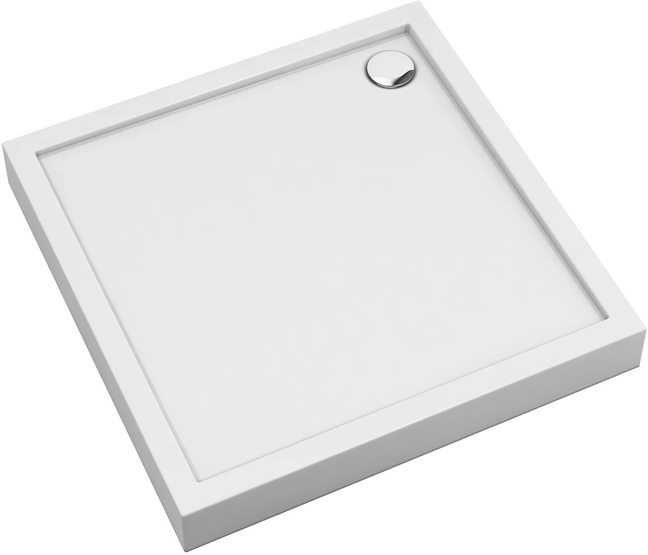 Omnires Camden piatto doccia quadrato 80x80 cm bianco CAMDEN80-KBP