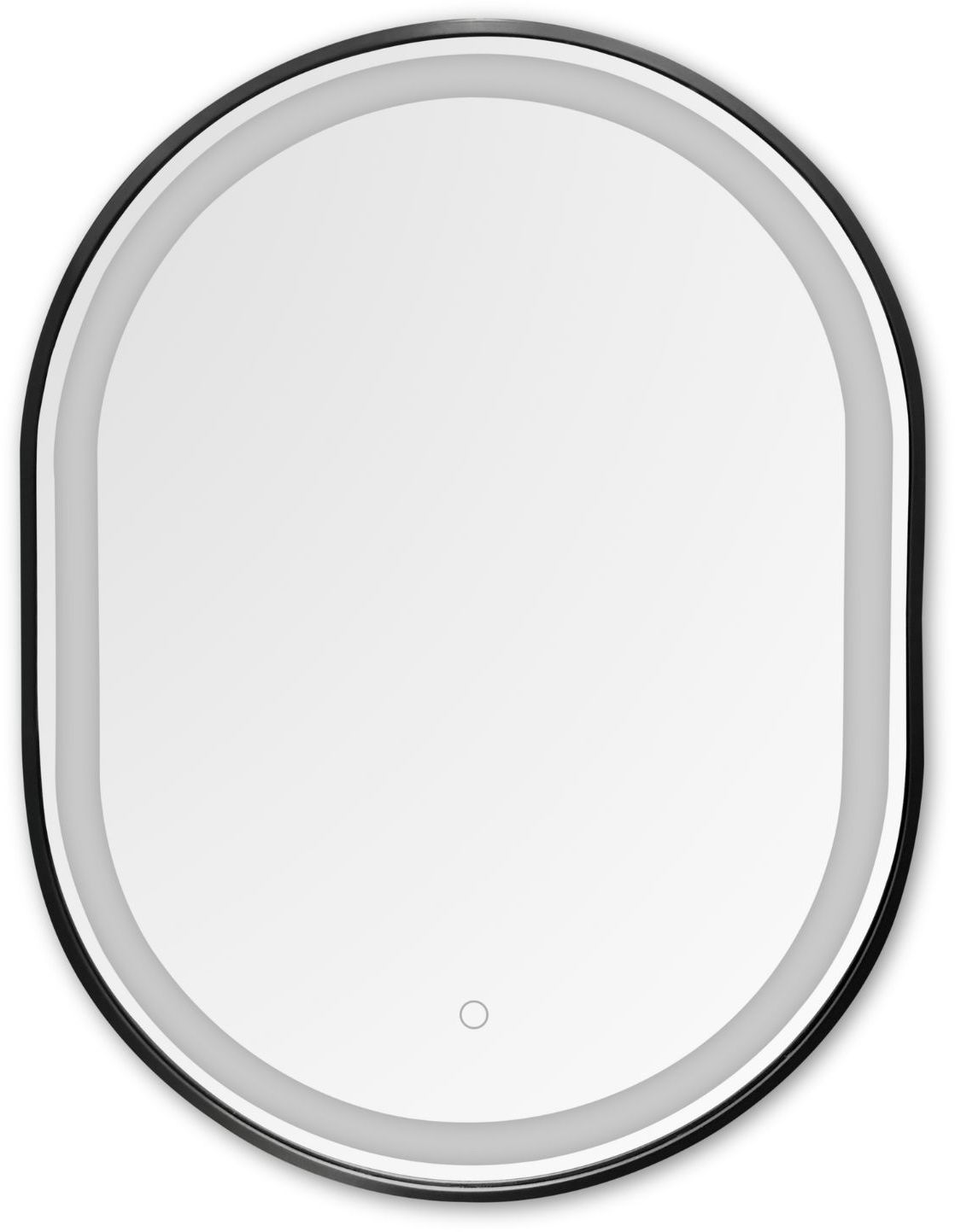 Zuma Line specchio 50x70 cm ovale con illuminazione nero 003064-030827
