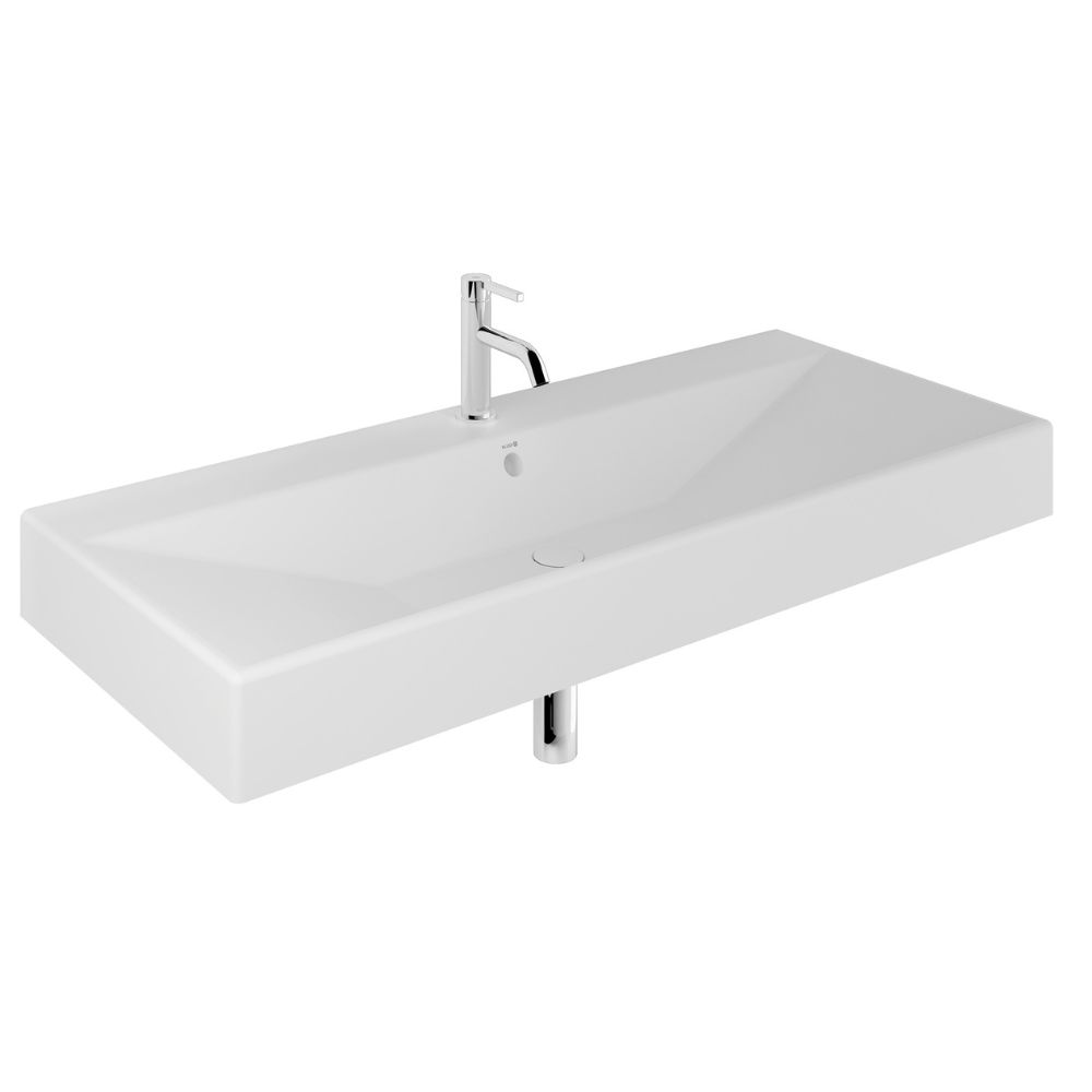 Kludi Resa lavabo con tappo 121x50 cm rettangolare da mobile-da appoggio bianco 59WW12153
