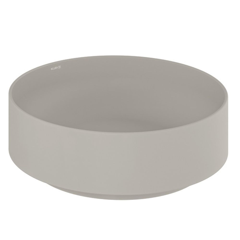 Kludi Resa R lavabo con tappo 40x40 cm rotonda da appoggio marrone/beige 58CW10O2