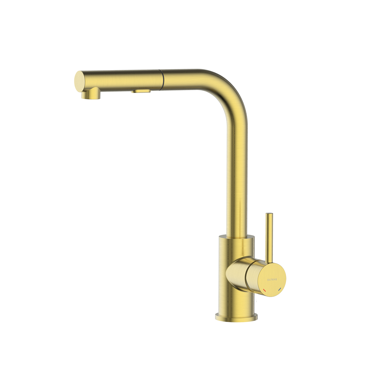 Oltens Myvat rubinetto da cucina verticale oro spazzolato 35205810